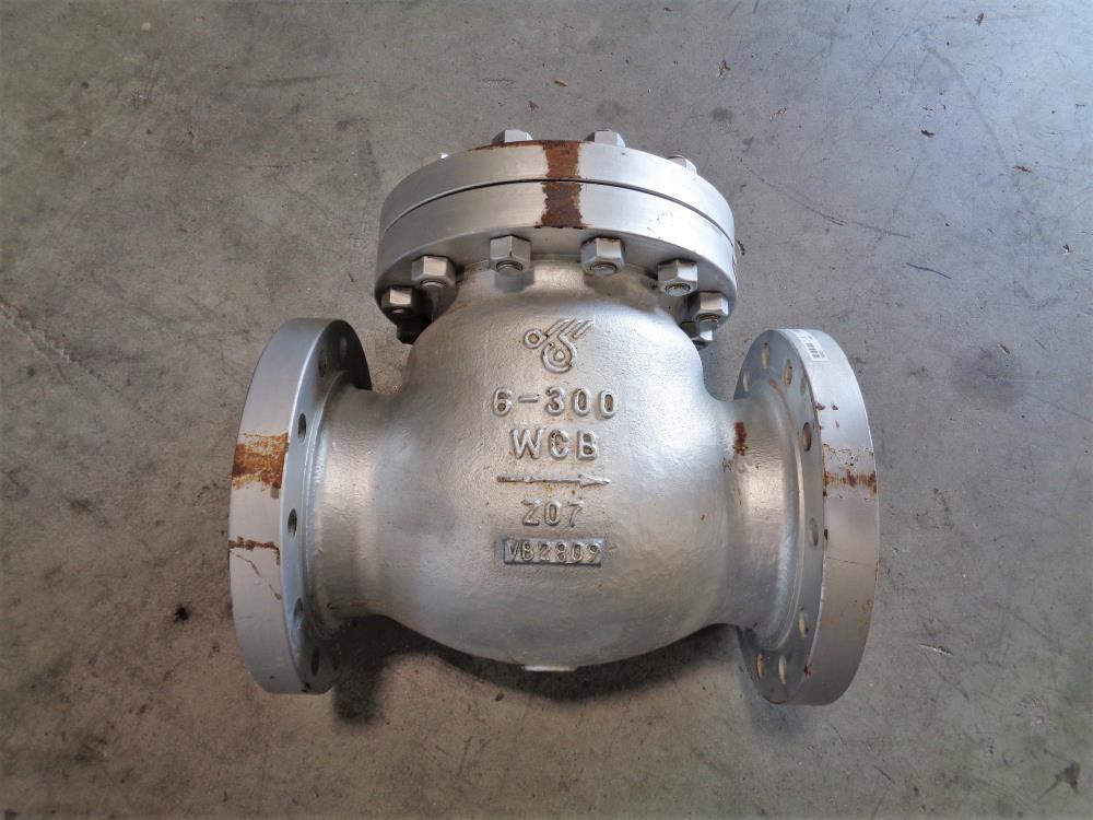 DSI 6" 300# WCB Swing Check Valve, Fig# 149 XU